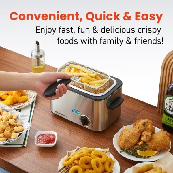 Elite Gourmet Deep Fryer Review Compact Stainless Steel Fryer with Adjustable Temperature Elite Gourmet Deep Fryer Review Compact Stainless Steel Fryer with Adjustable Temperature