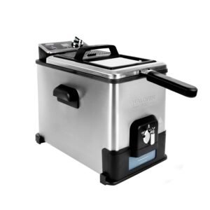 Kalorik Pro 4.2 Quart Triple-Basket Deep Fryer with Oil Filtration, Stainless Steel (KPRO FT 42777 SS) Kalorik Pro 4.2 Quart Triple-Basket Deep Fryer with Oil Filtration, Stainless Steel (KPRO FT 42777 SS)